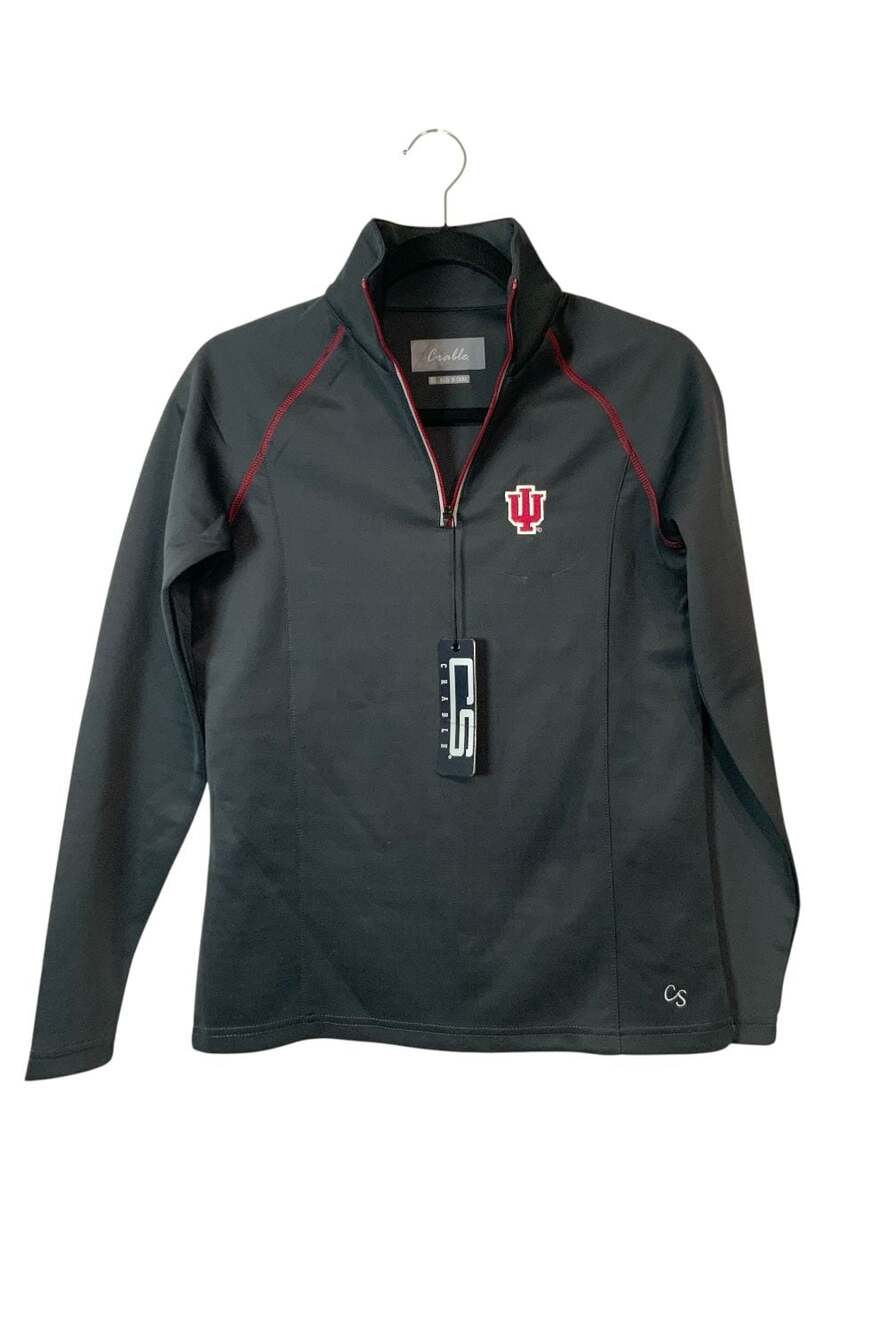 Crable Sportswear Indiana University IU 1/4 Zip Pullover Size XS